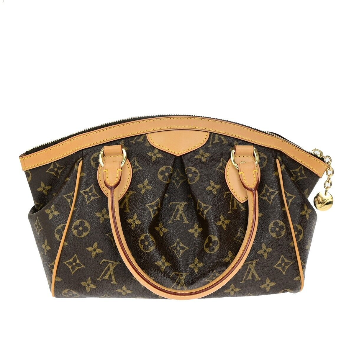 LOUIS VUITTON Tivoli PM Hand Bag Monogram Leather Brown France M40143 667RK709
