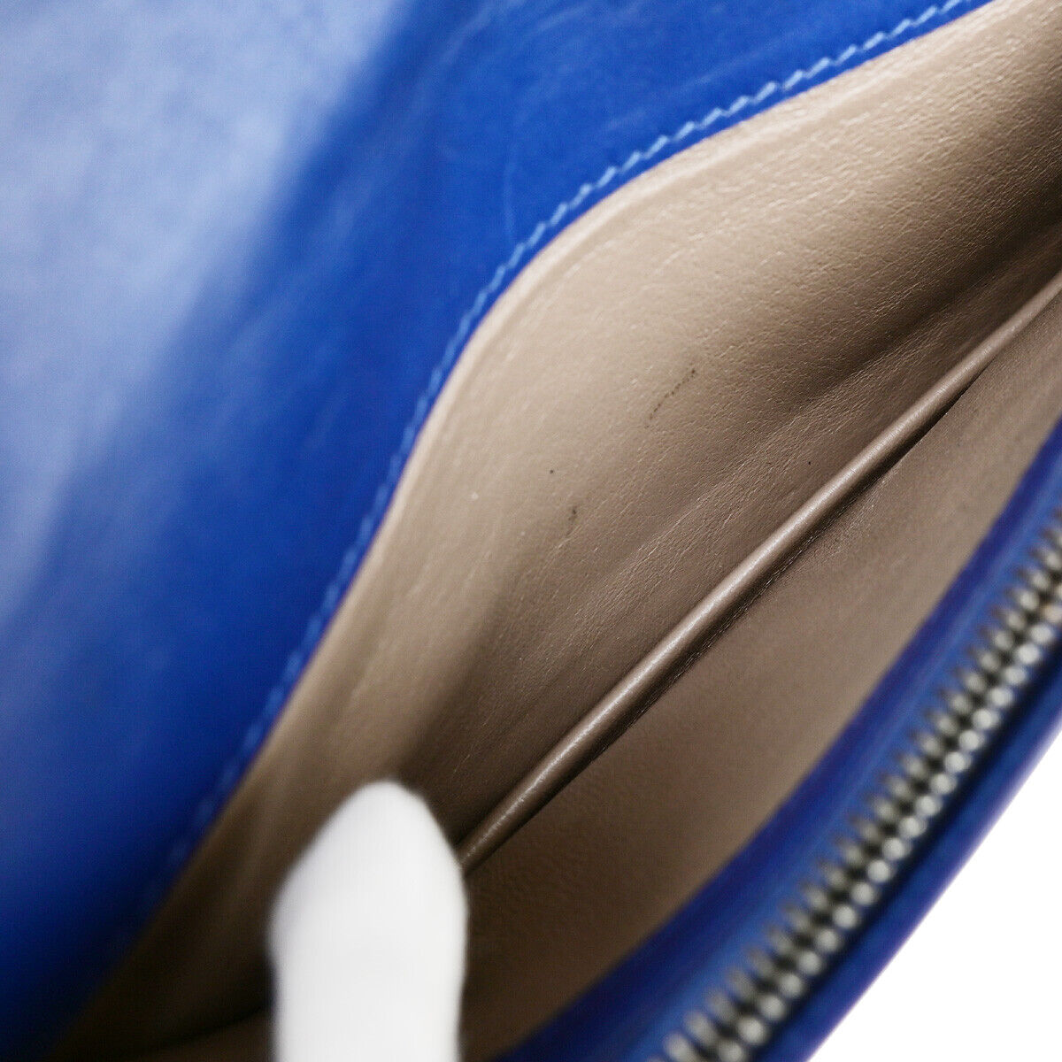 BOTTEGA VENETA Logo Intrecciato Long Bifold Wallet Leather Blue SHW 39SJ343