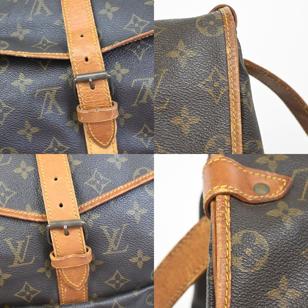 LOUIS VUITTON Saumur 35 Shoulder Bag Monogram Leather BN France M42254 39KC945