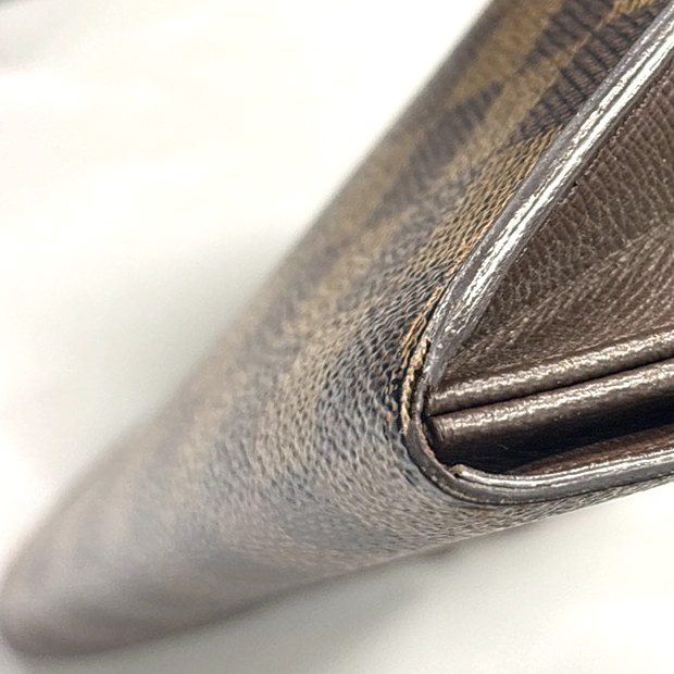 LOUIS VUITTON Porte Monnaie Credit Wallet Damier Ebene Leather BN N61724 09KD104