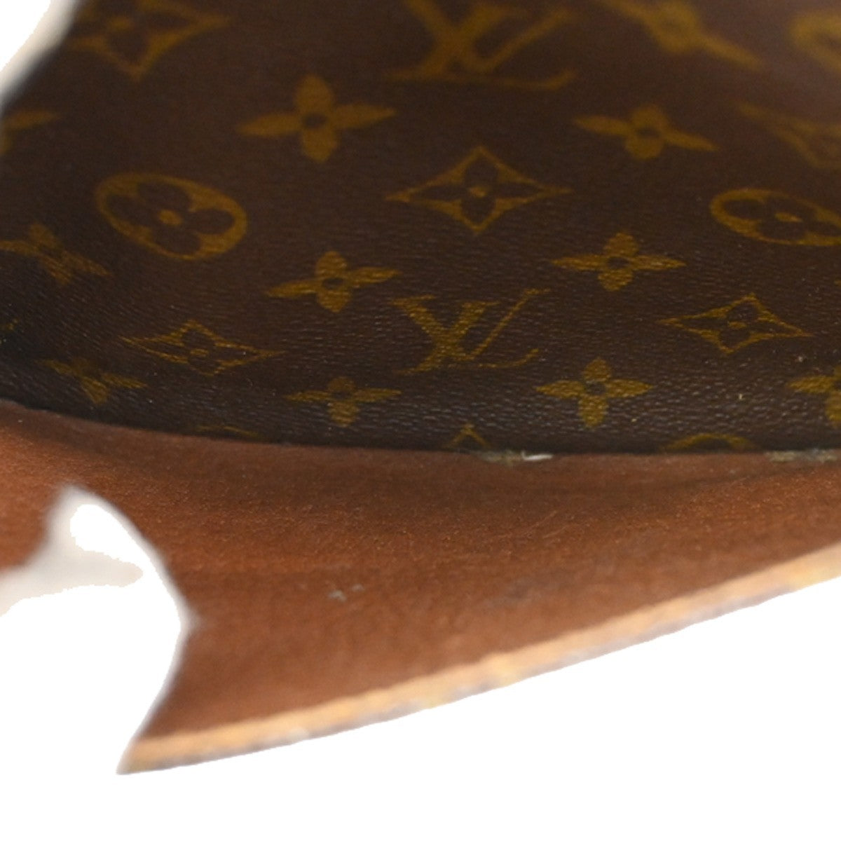 LOUIS VUITTON Petit Marceau Shoulder Bag Monogram Leather Brown M40264 04KB525