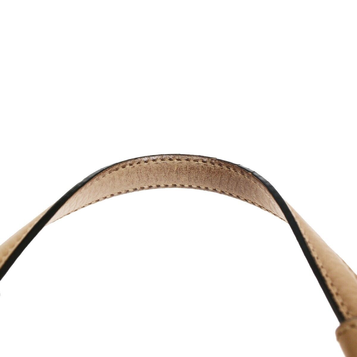 GUCCI GG Logo Daily 2Way Shoulder Hand Bag Bamboo Leather Pink Beige 75FB208