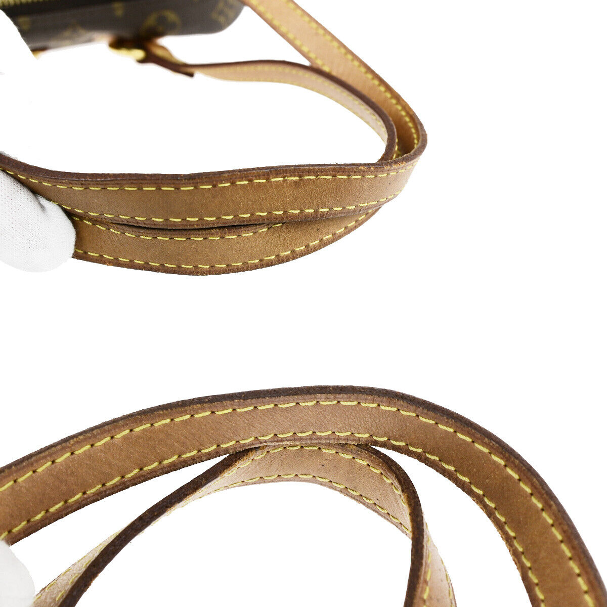 LOUIS VUITTON Montorgueil PM Shoulder Bag Monogram Leather Brown M95565 78YG602