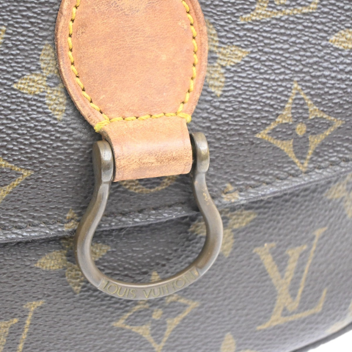 LOUIS VUITTON Saint Cloud MM Shoulder Bag Monogram Leather Brown M51243 39MA506