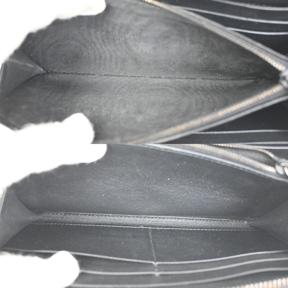 BOTTEGA VENETA Intrecciato Zipper Long Wallet Leather Brown Italy 65KD095