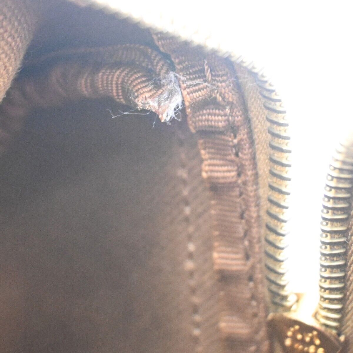 CELINE Macadam Pattern Travel Hand Bag PVC Leather Brown Gold Italy 68FA415