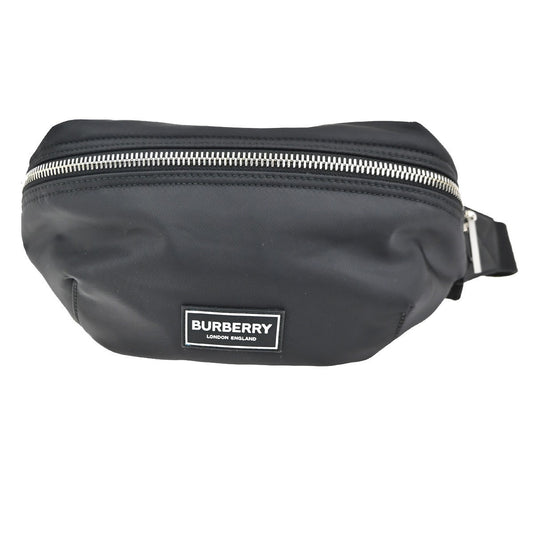 BURBERRY Logo Sonny Belt Bum Body Bag Nylon Black SHW 62CA650