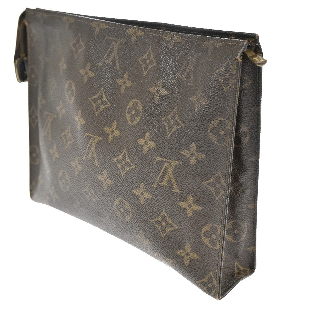 LOUIS VUITTON Poche Toilette 26 Clutch Hand Bag Monogram Leather M47542 05CA385