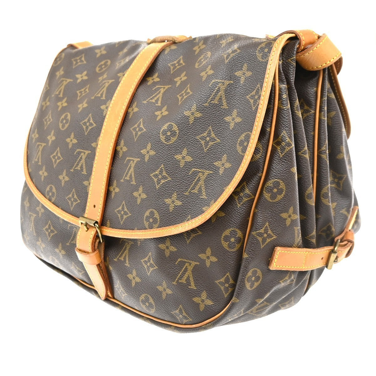 LOUIS VUITTON Saumur 35 Shoulder Bag Monogram Leather BN France M42254 16MA162