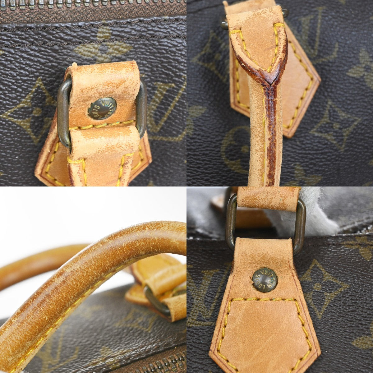 LOUIS VUITTON Speedy 40 Travel Hand Bag Monogram Leather Brown M41522 72MA515