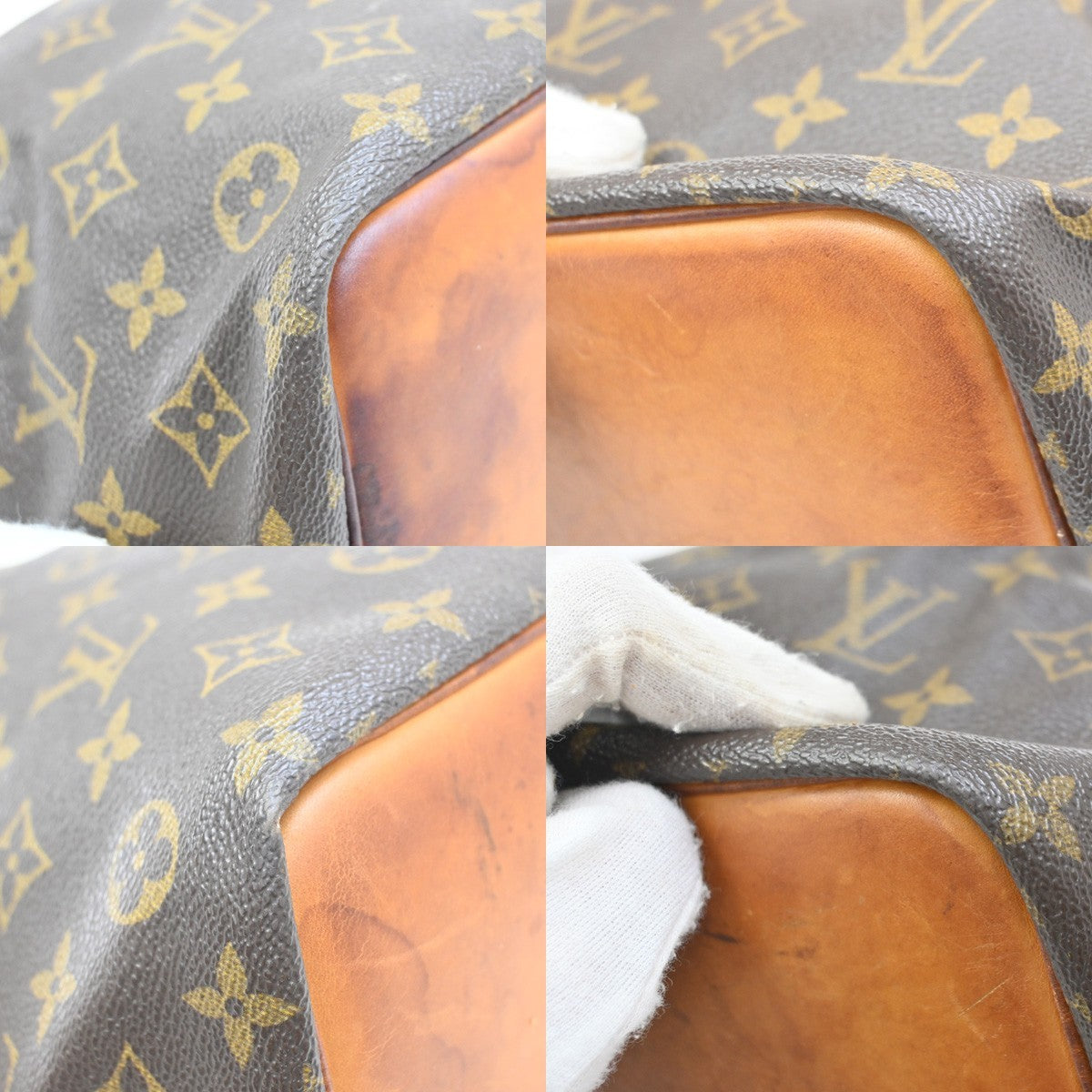 LOUIS VUITTON Petit Noe Drawstring Shoulder Bag Monogram Leather M42226 65EF877