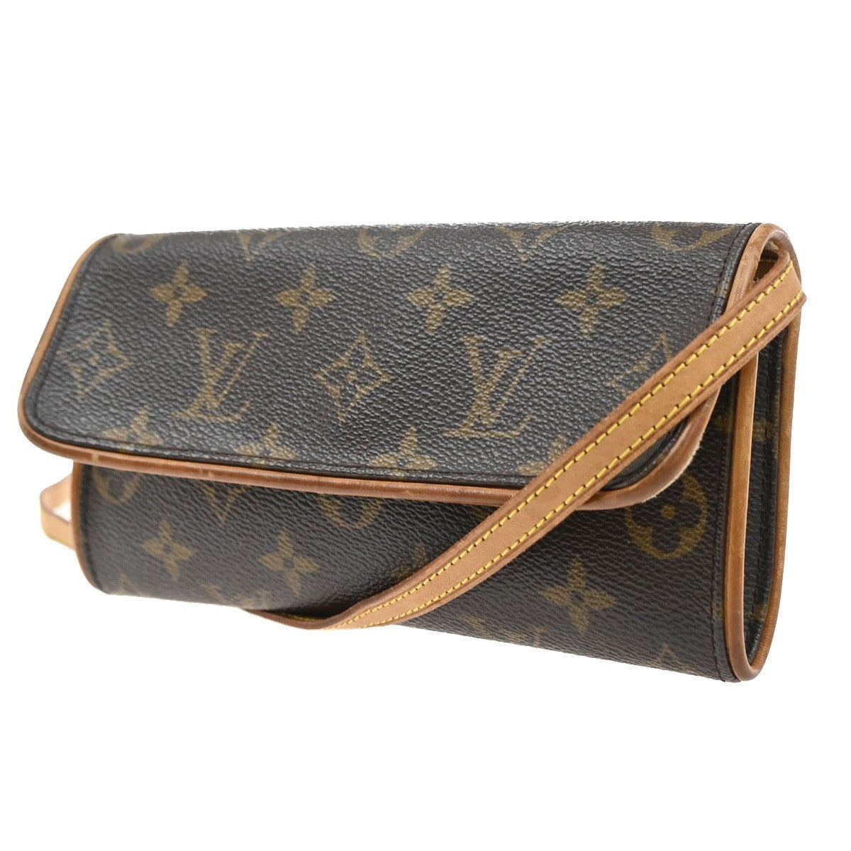 LOUIS VUITTON Pochette Twin PM 2Way Shoulder Clutch Bag Monogram M51854 86CA083