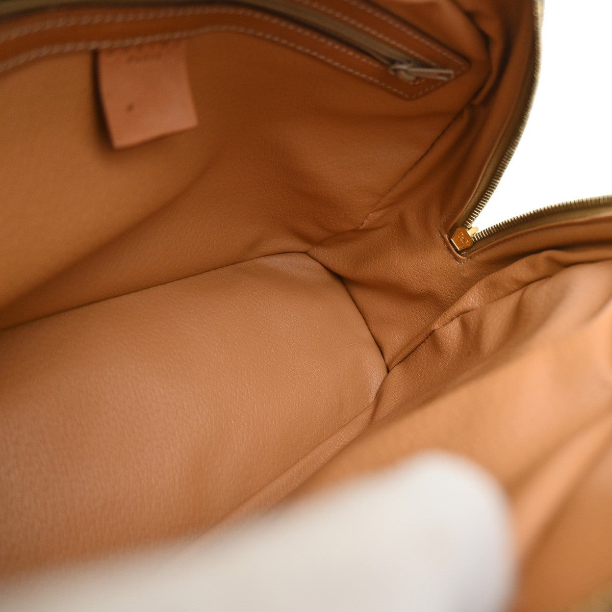 CELINE Logo Macadam Pattern Hand Bag PVC Leather Brown GHW Made in Italy 86KB345
