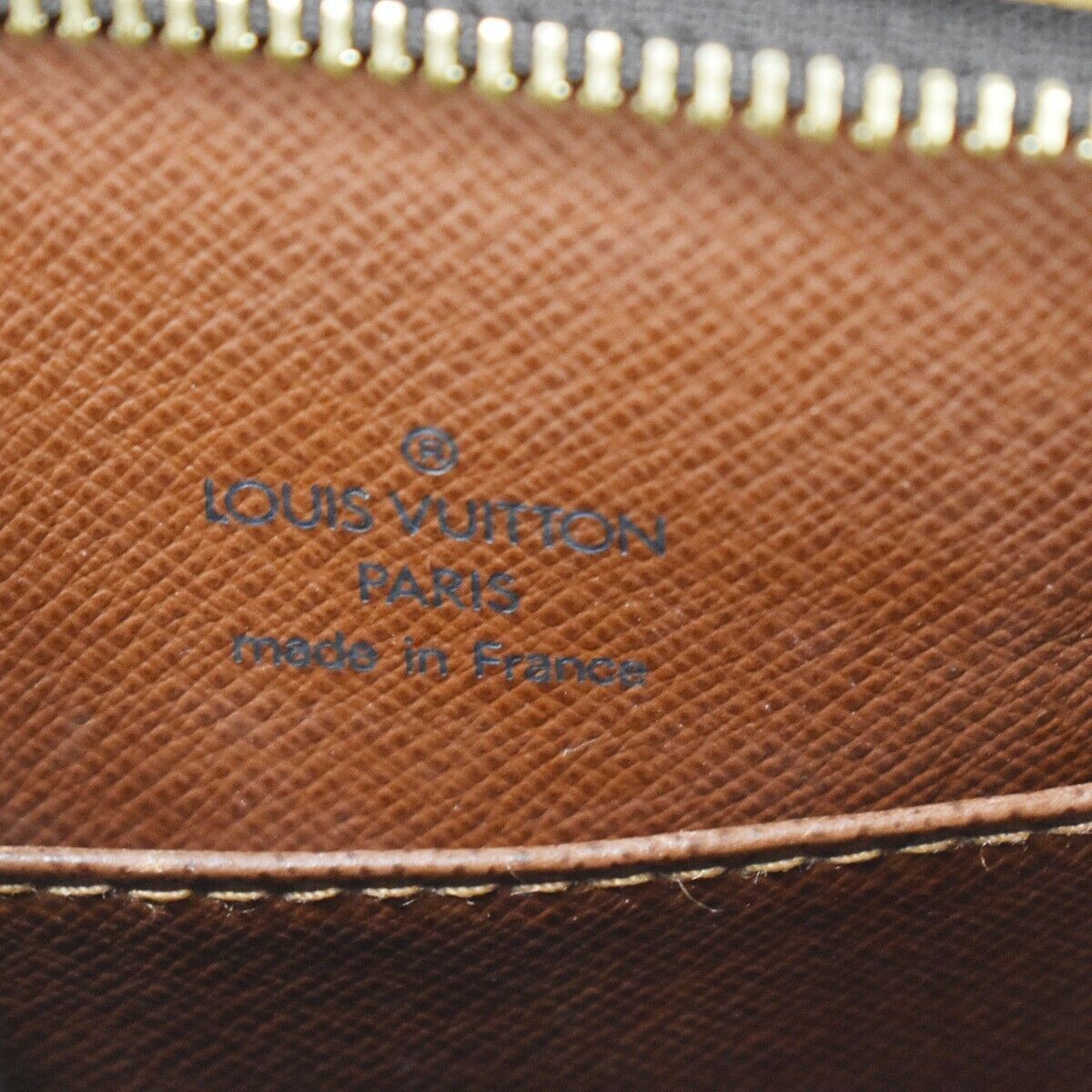LOUIS VUITTON Logo Drouot Shoulder Bag Monogram Leather Brown M51290 19YC093