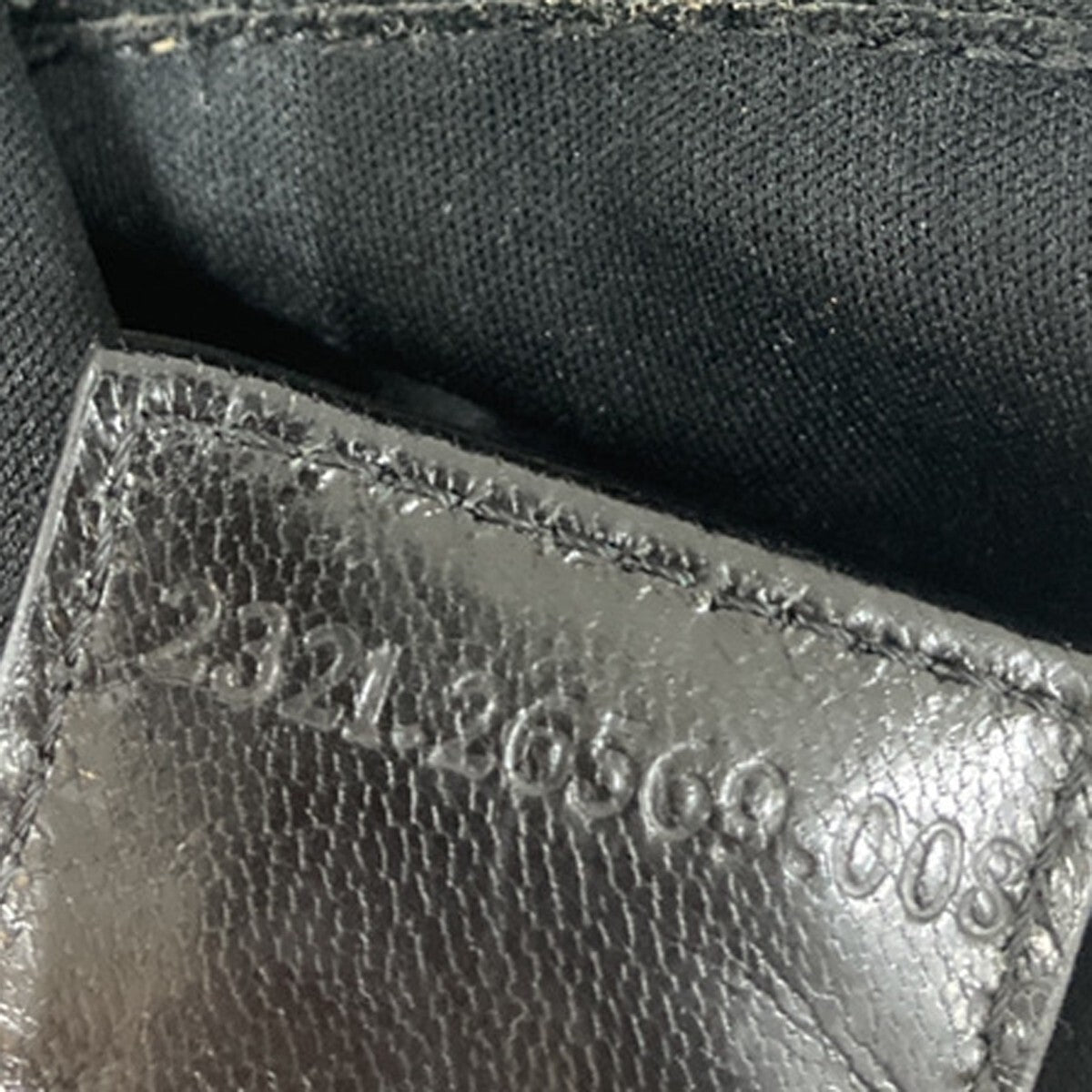 FENDI Logo Hand Bag Canvas Leather Black SHW Made in Italy 80EE527