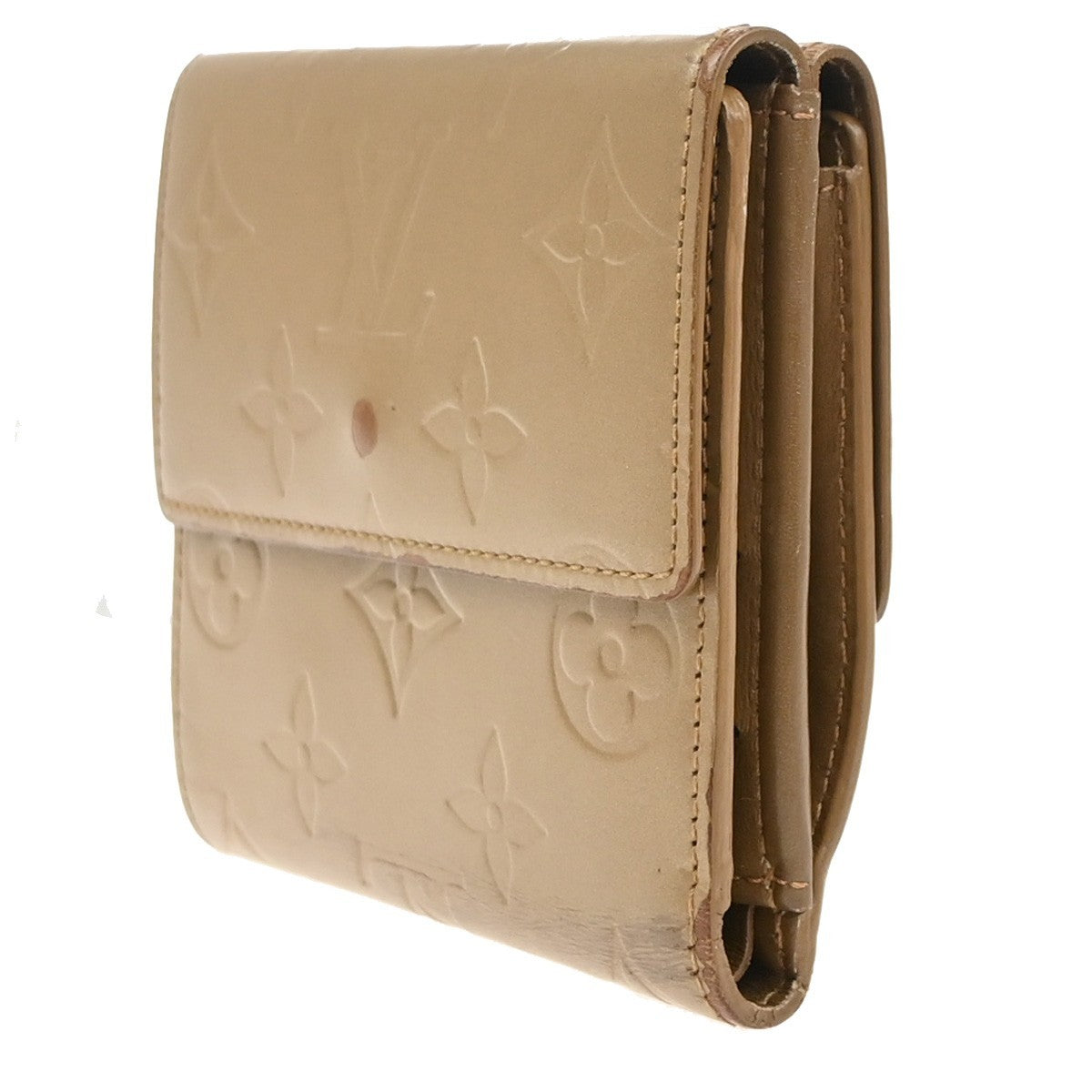 LOUIS VUITTON Porte Monnaie Billets Wallet Monogram Mat Gold BE M65117 67KD037