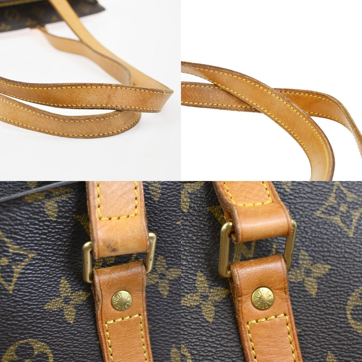 LOUIS VUITTON BABYLONE Shoulder Bag Monogram Leather Brown France M51102 83KC699