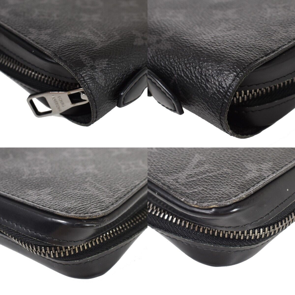 LOUIS VUITTON Zippy XL Long Bifold Wallet Monogram Eclipse BK M61698 99GA662