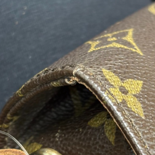 LOUIS VUITTON Cartouchiere MM Shoulder Bag Monogram Leather Brown M51253 88TA476