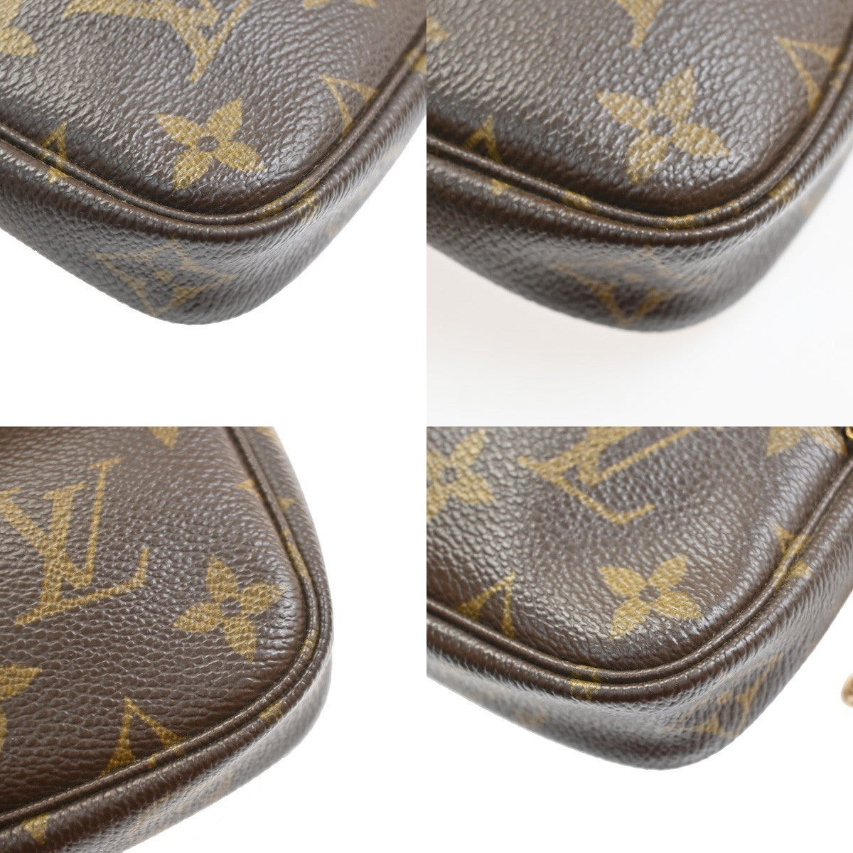 LOUIS VUITTON Mini Pochette Accessoires Hand Bag Monogram Leather M58009 77SA051
