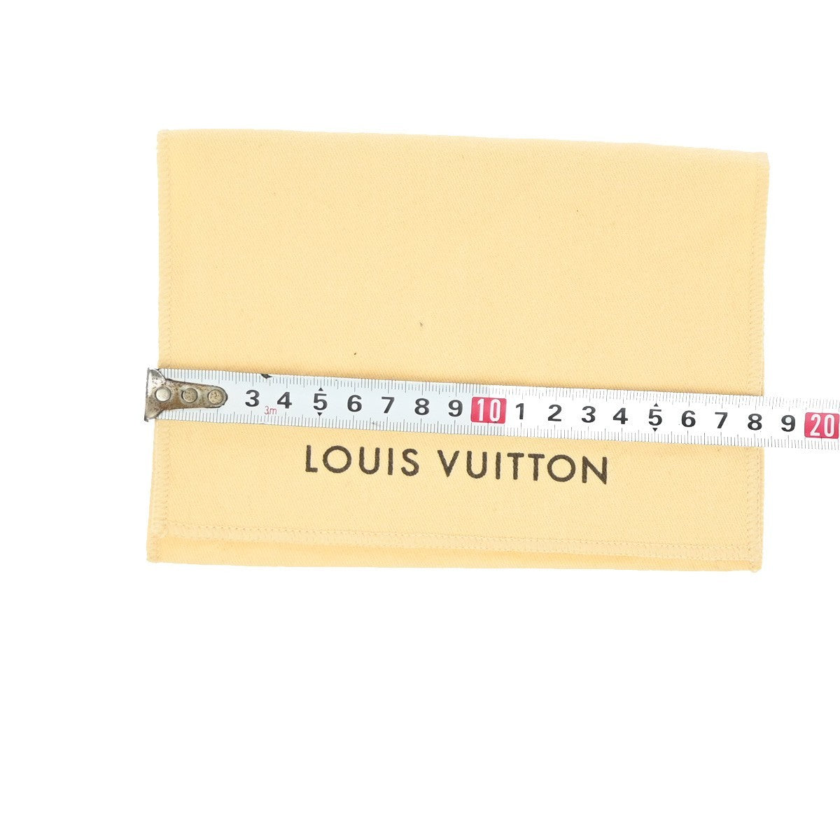 LOUIS VUITTON Logo 10 Set Dust Bag Drawstring Canvas Cotton Beige Brown 09EF812