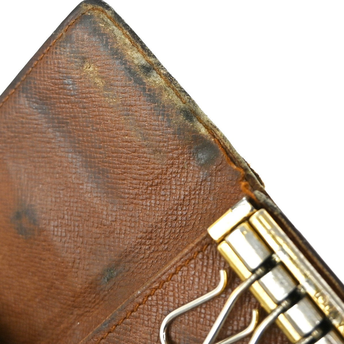 LOUIS VUITTON LV Logo 3 Set Long Wallet Key Case Monogram Leather Brown 02EF825