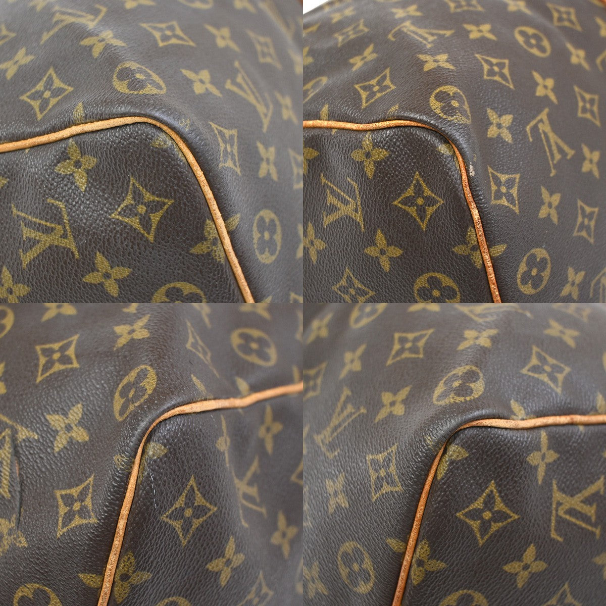 LOUIS VUITTON Keepall 50 Travel Hand Bag Monogram Leather Brown M41426 73YH911