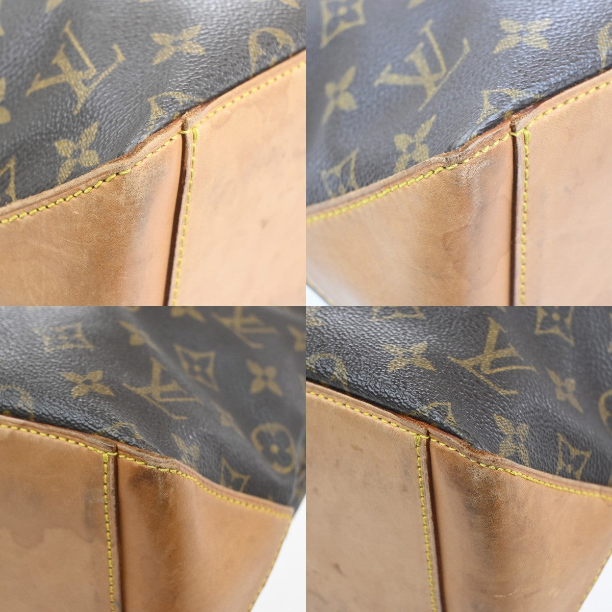 LOUIS VUITTON Cabas Piano Shoulder Bag Monogram Leather Brown M51148 78YJ151