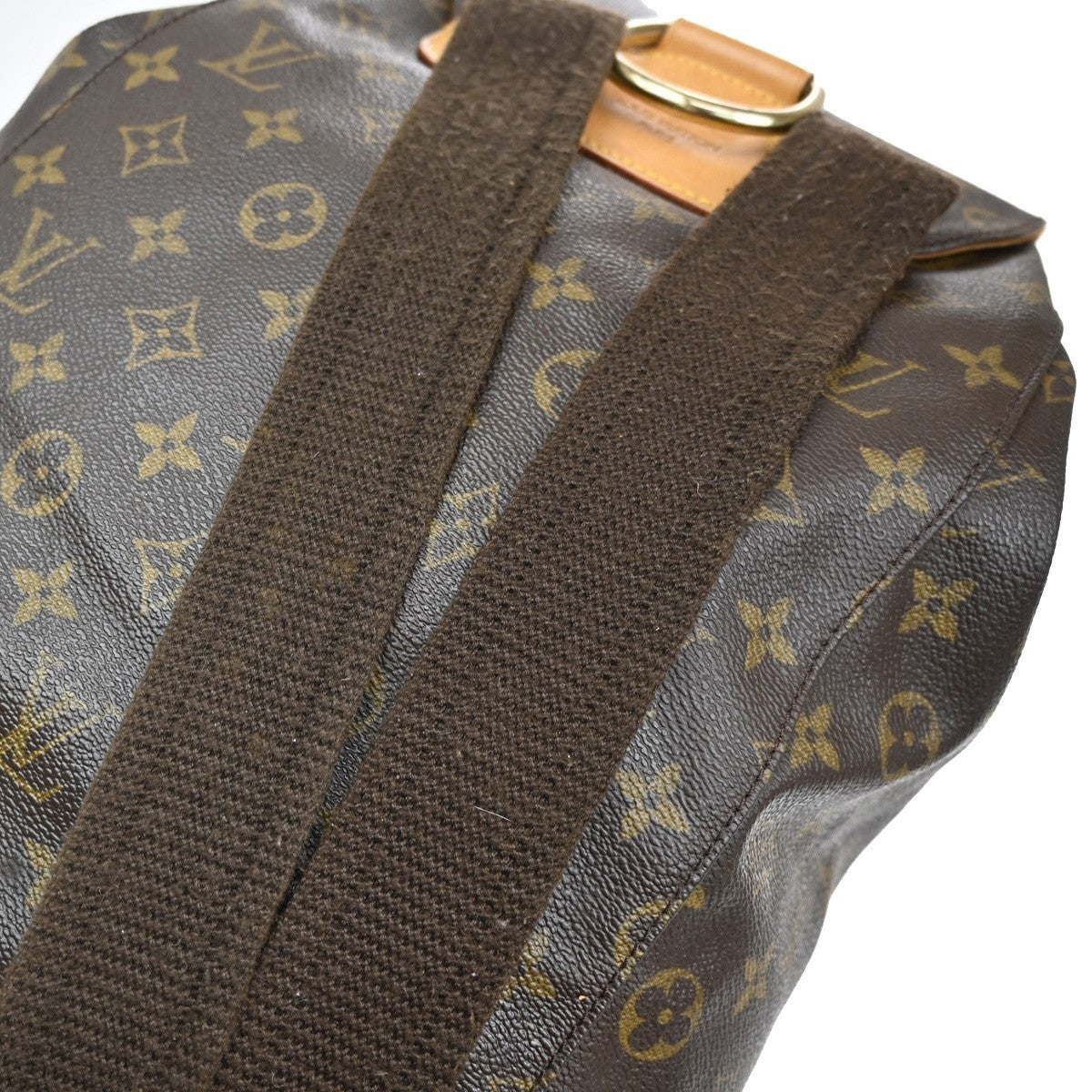 LOUIS VUITTON Montsouris GM Backpack Bag Monogram Leather Brown M51135 96EF833