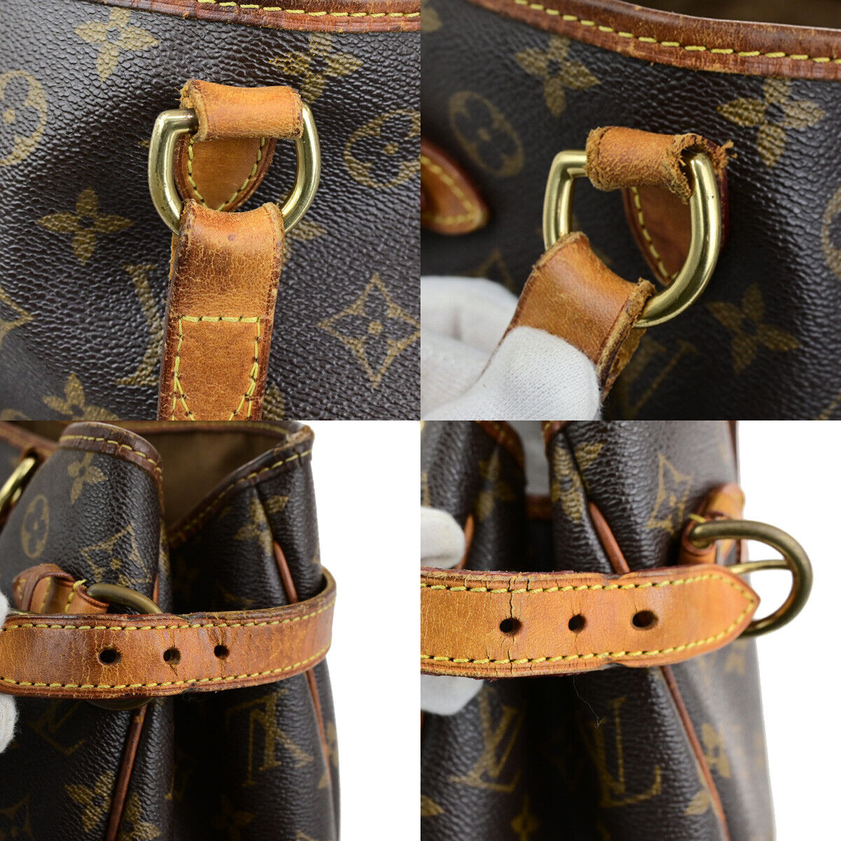 LOUIS VUITTON Batignolles Horizontal Shoulder Bag Monogram Brown M51154 30SJ617