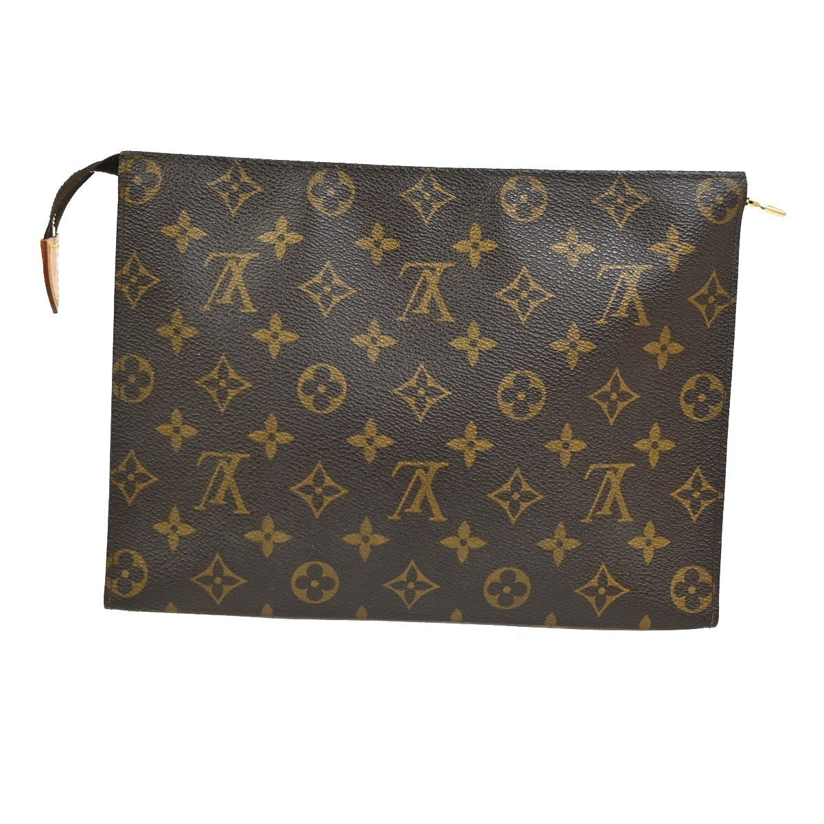 LOUIS VUITTON Poche Toilette 26 Clutch Hand Bag Monogram Leather M47542 04CA761