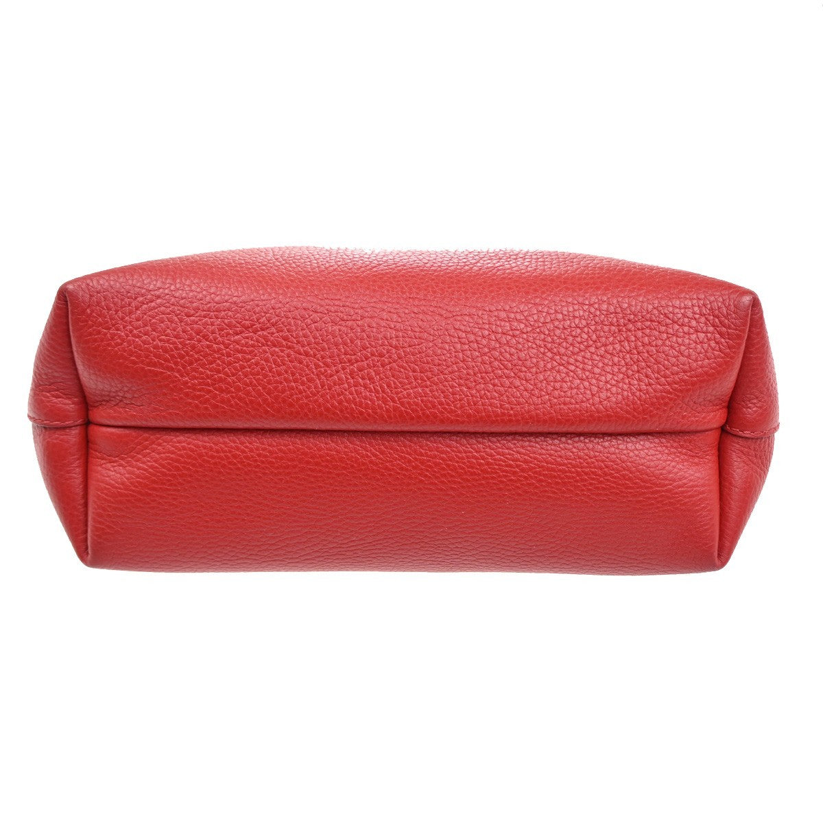 Salvatore Ferragamo Double Gancini Tote Hand bag Leather Red GHW Italy 67RL658