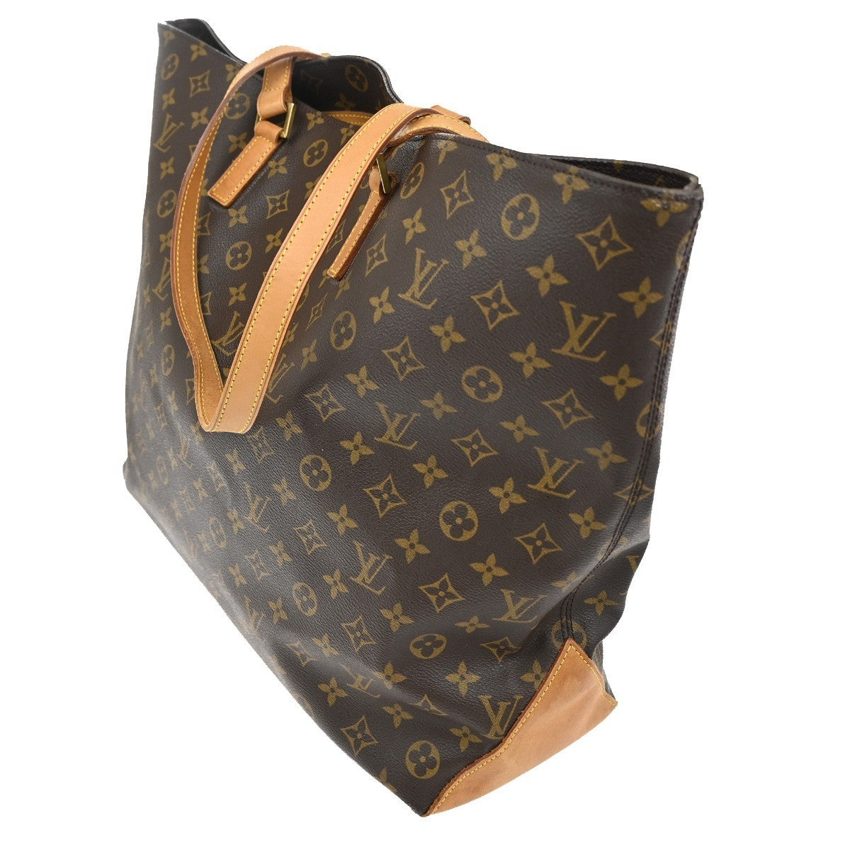 LOUIS VUITTON Cabas Alto Shoulder Bag Monogram Leather Brown M51152  98TA390