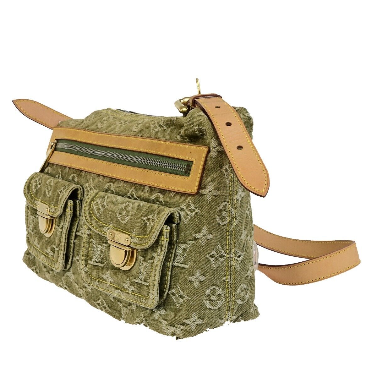 LOUIS VUITTON Baggy PM Shoulder Bag Monogram Denim Leather GN M95213 653RK693