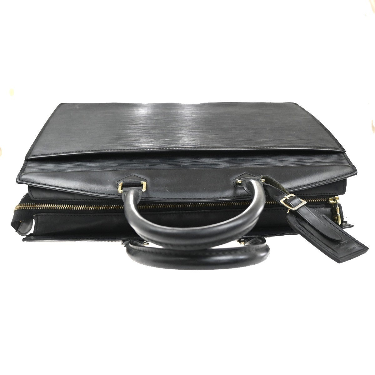 LOUIS VUITTON LV Logo Riviera Hand Bag Epi Leather Black France M48182 64KC348