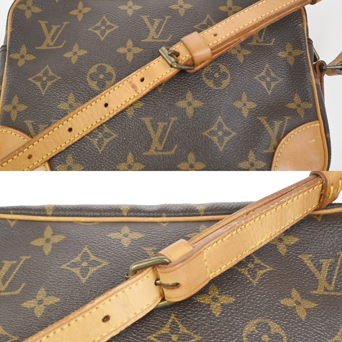 LOUIS VUITTON Trocadero 24 Shoulder Bag Monogram Leather Brown M51276 33ZA335
