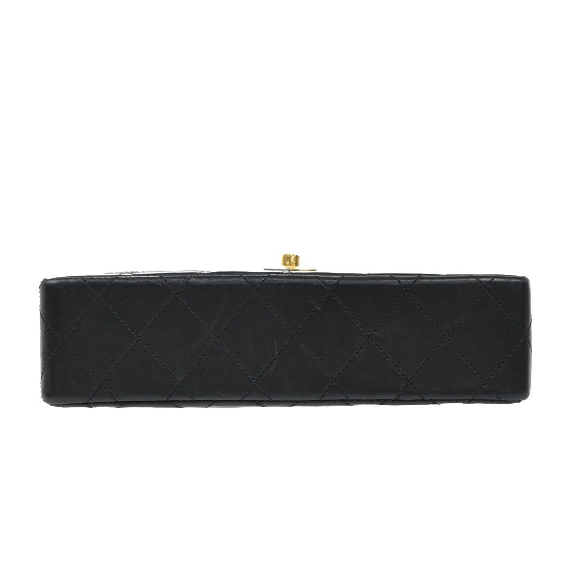 CHANEL PARIS CC Logo Matelasse Chain Mini Shoulder Bag Leather Black 330RF613