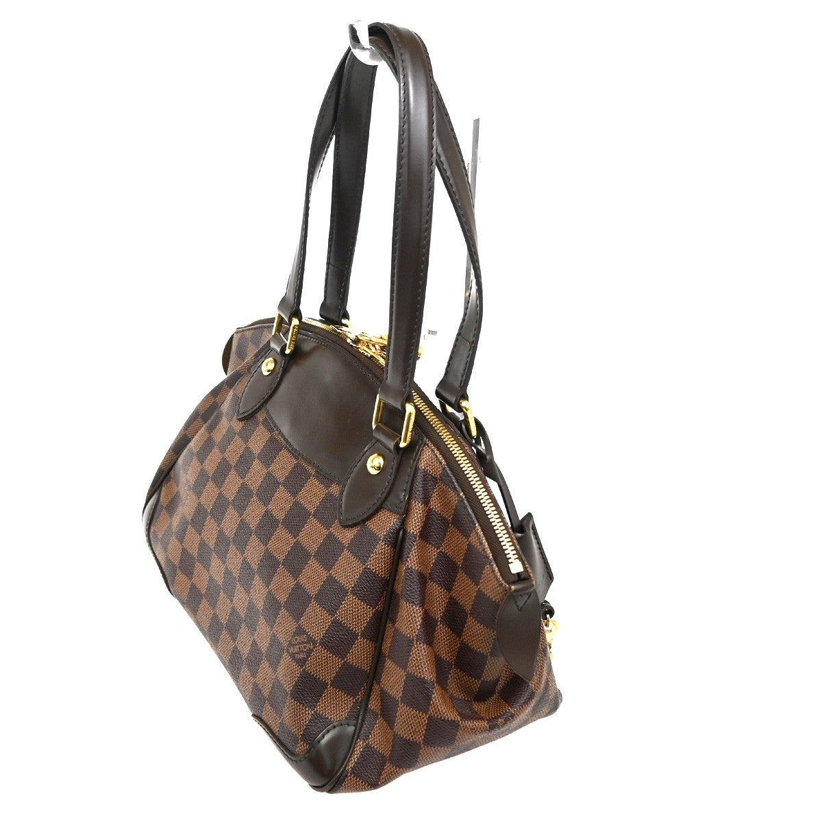 LOUIS VUITTON Verona PM Shoulder Bag Damie Ebene Leather Brown N41117 95TA517