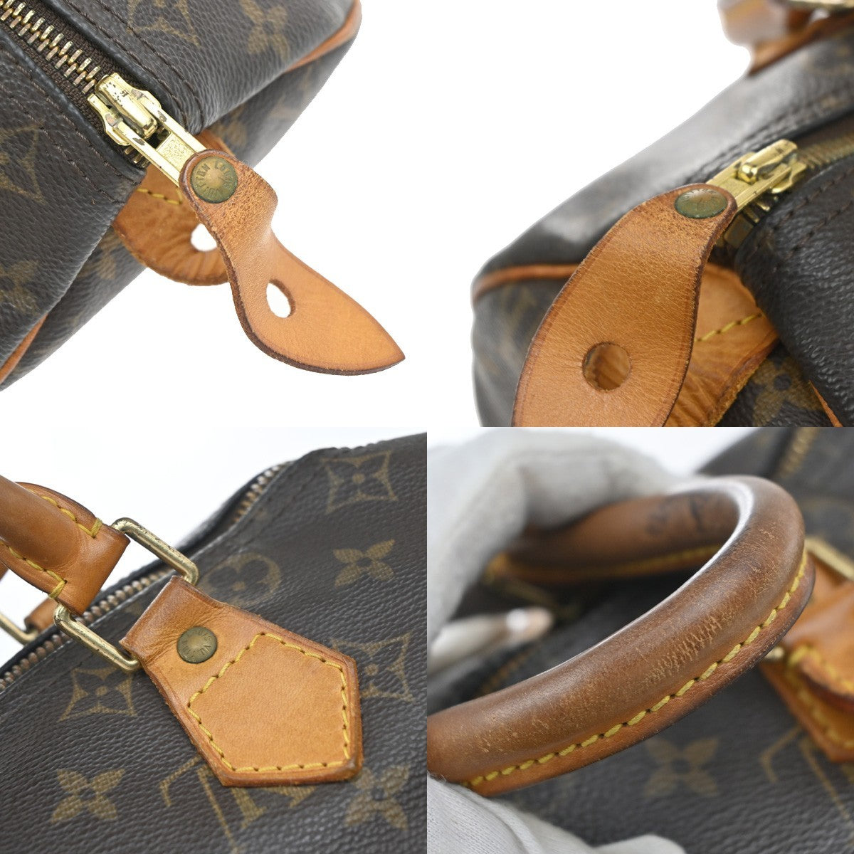 LOUIS VUITTON Speedy 30 Travel Hand Bag Monogram Leather Brown M41526 18YJ216