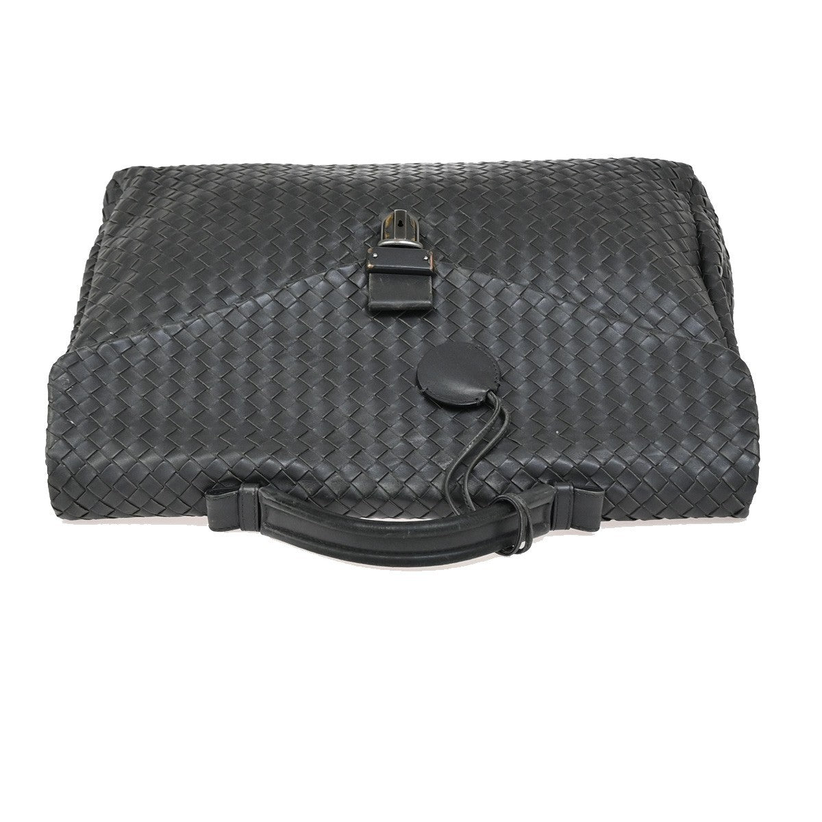 BOTTEGA VENETA Intrecciato Hand Bag Business Bag Leather Gray Italy 31KA816