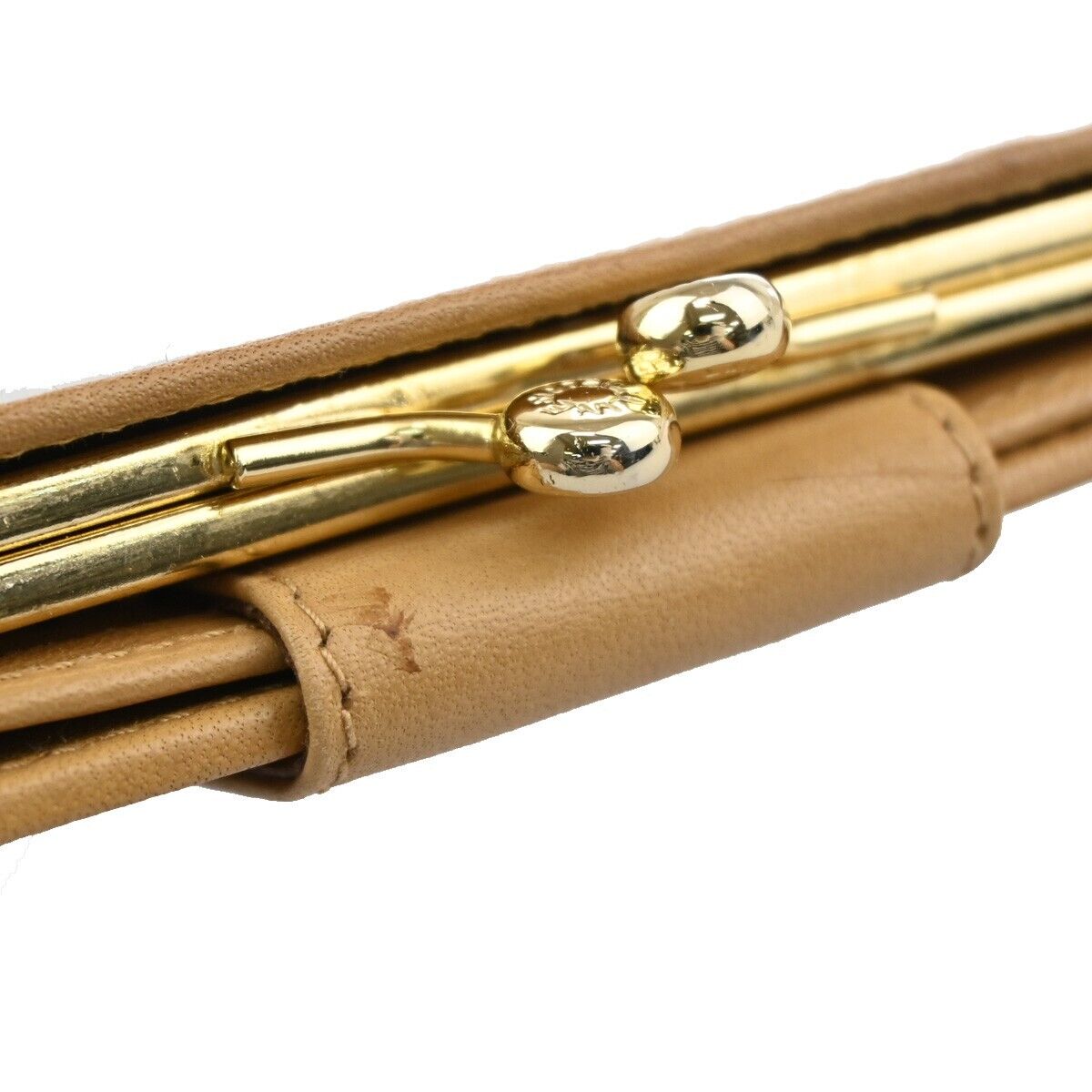 CELINE Logo Macadam Pattern Bifold Wallet PVC Leather Brown Italy 02EA884