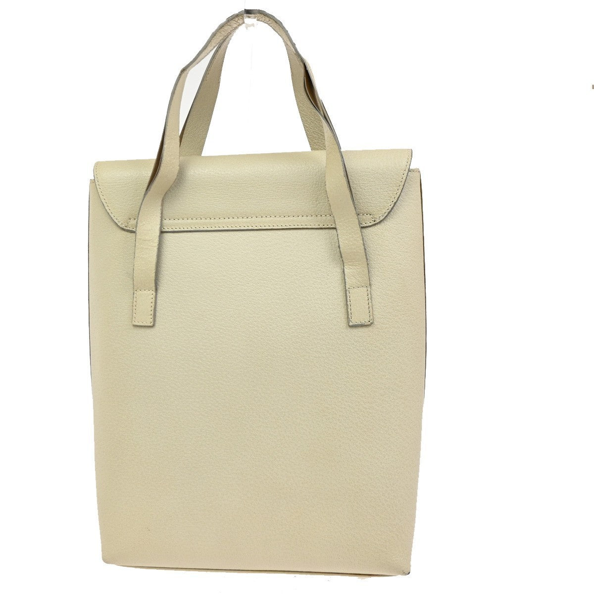 GUCCI Logo GG Pattern Shoulder Hand Bag Leather Suede White 05CA481