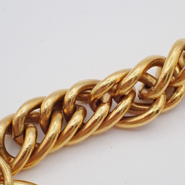 CHANEL Logo 31 Rue Cambon Chain Bracelet Bangle Charm GHW France 70RL874
