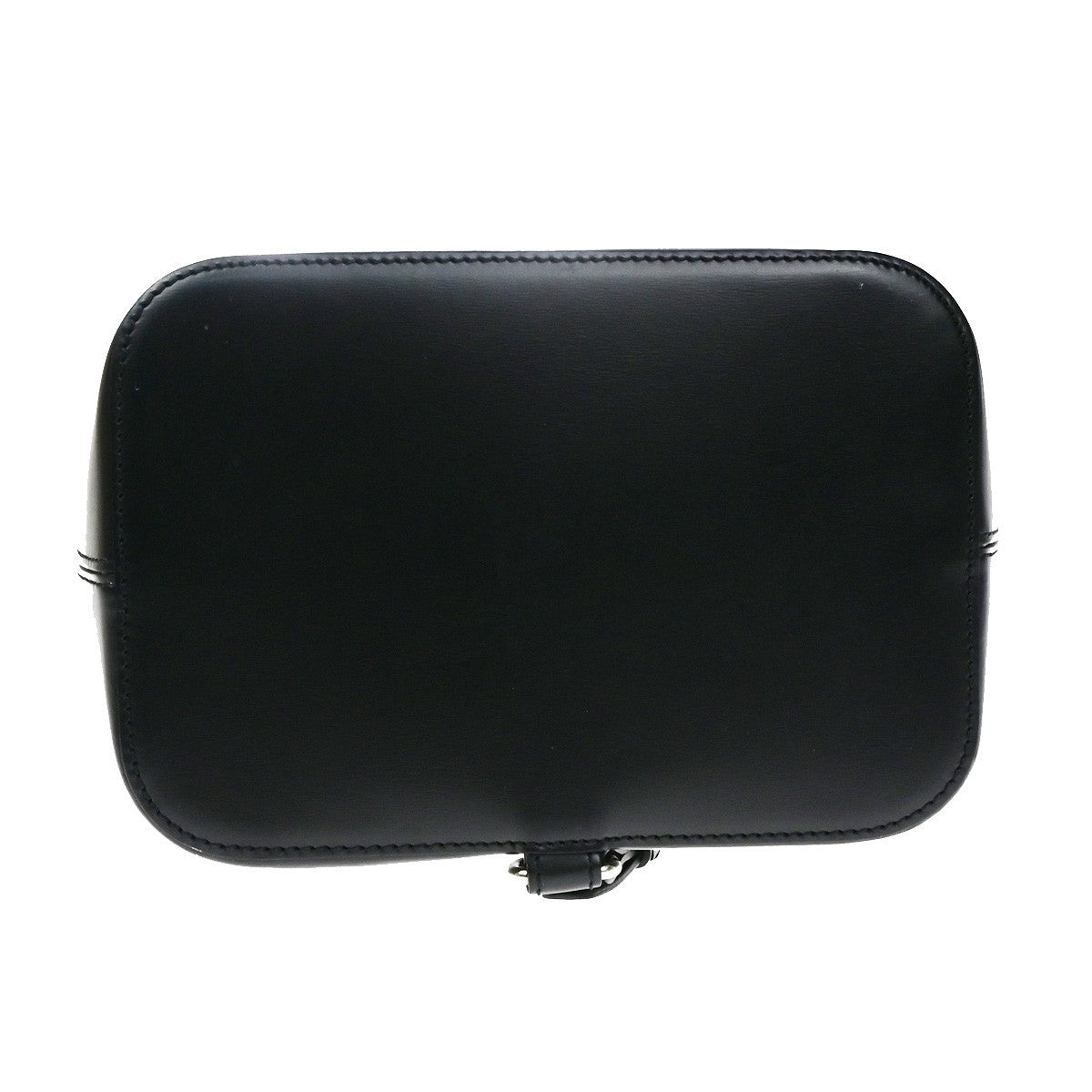 CARTIER Logo Panthere Shoulder Hand Bag Leathe Black France 76CB065
