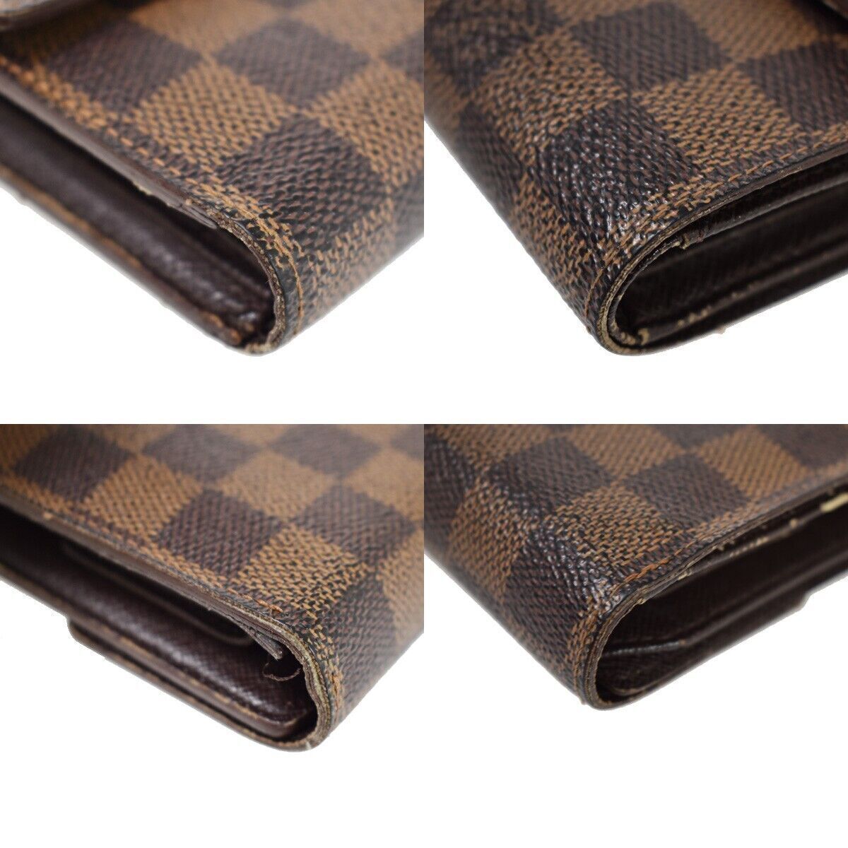 LOUIS VUITTON Tresor Etui Papier Trifold Wallet Damier Leather BN N61202 62YB756