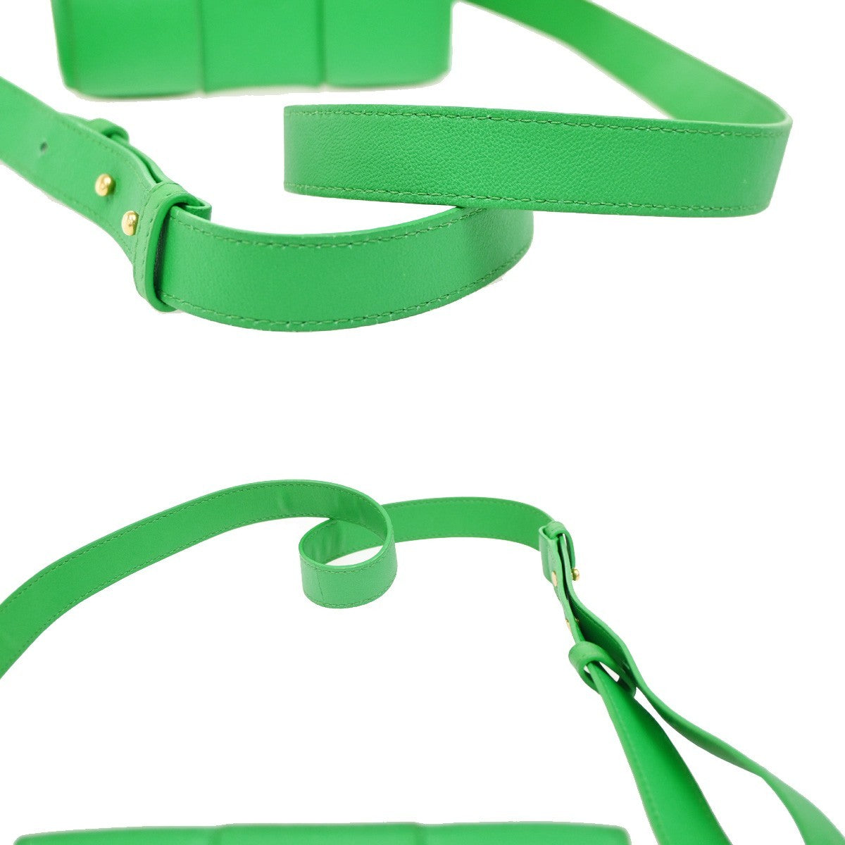 BOTTEGA VENETA Cassette Intrecciato Shoulder Bag Leather Green Parakeet 14ZA101