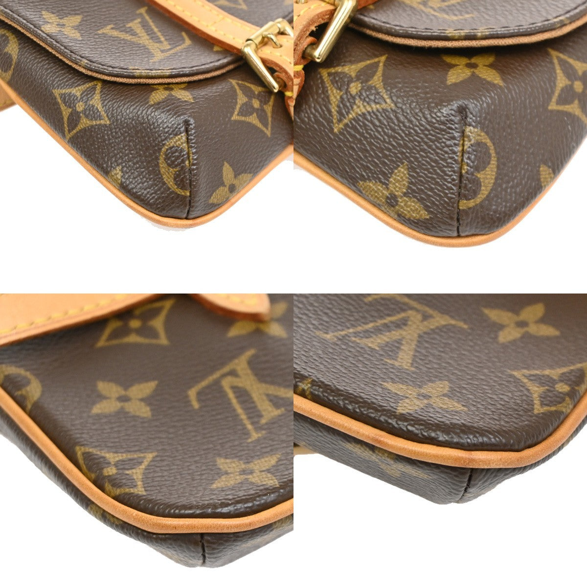 LOUIS VUITTON LV Pochette Marrell Bum Bag Monogram Leather Brown M51159 42KB863