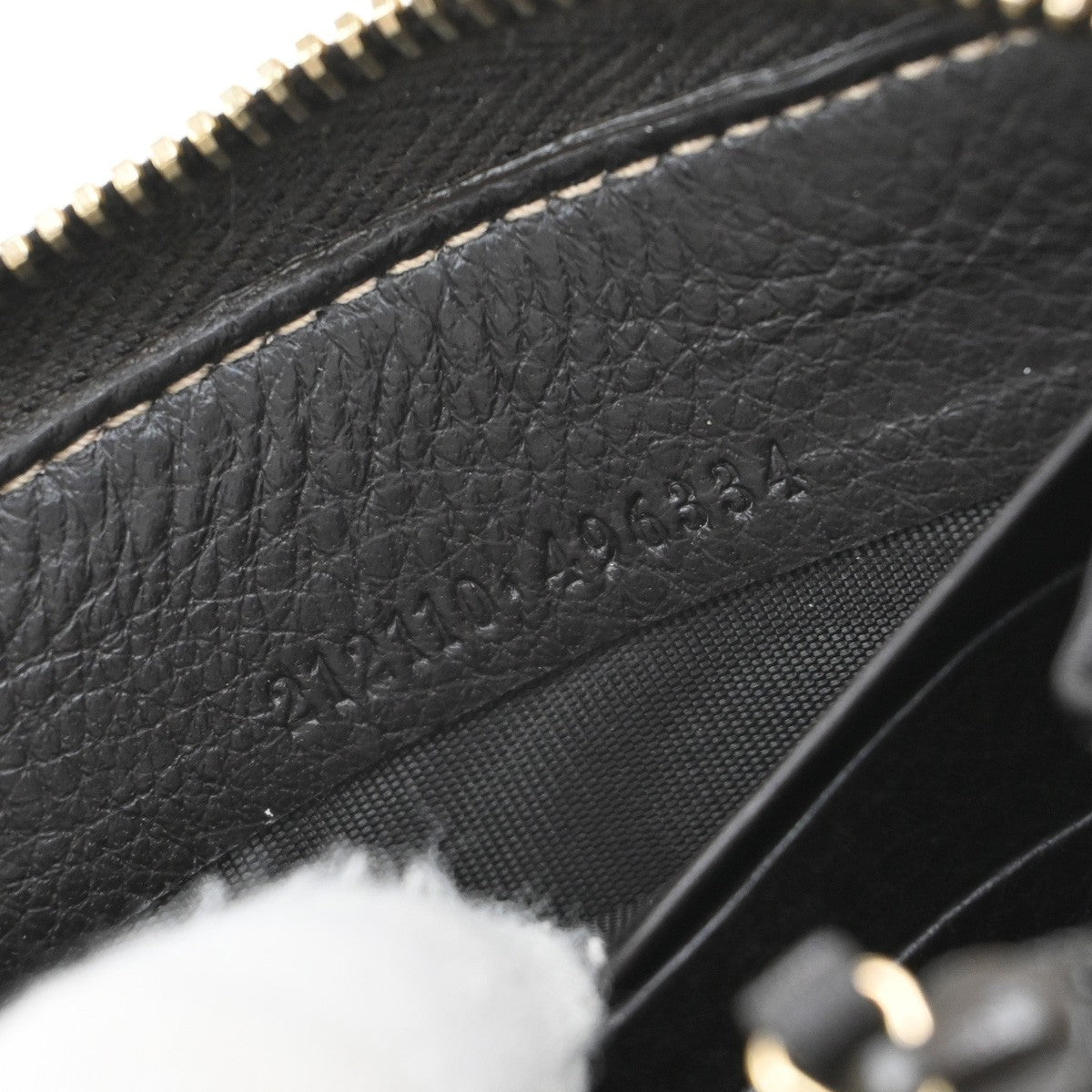 GUCCI Logo Guccissima GG Pattern Long Zipper Wallet Leather Brown 67EF918