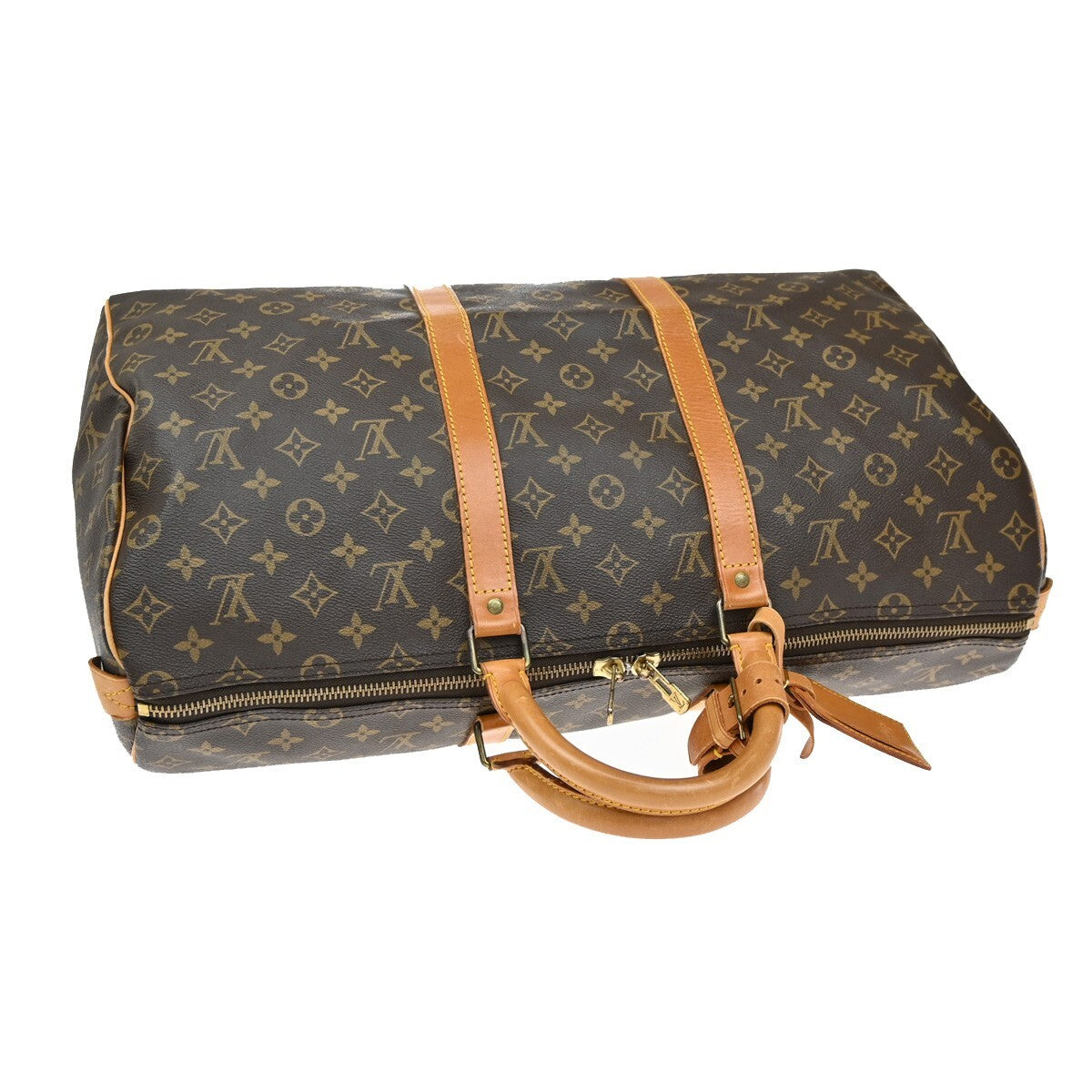 LOUIS VUITTON Keepall 50 Travel Hand Bag Monogram Leather Brown M41426 14EE273