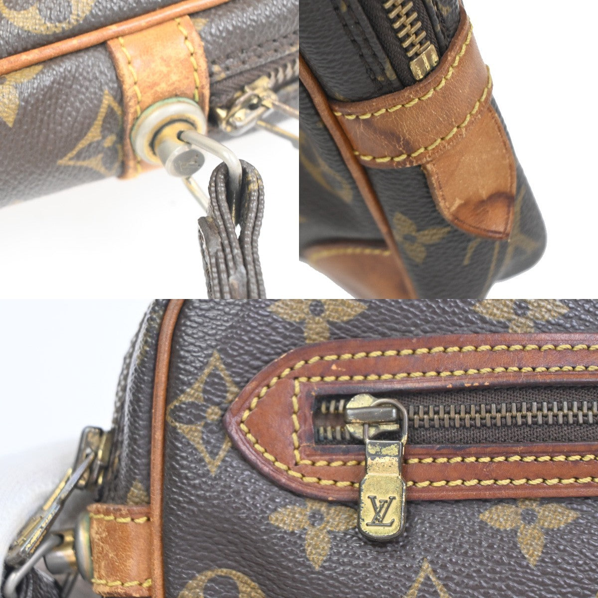 LOUIS VUITTON Marly Dragonne GM Clutch Hand Bag Monogram Brown M51825 63KC731